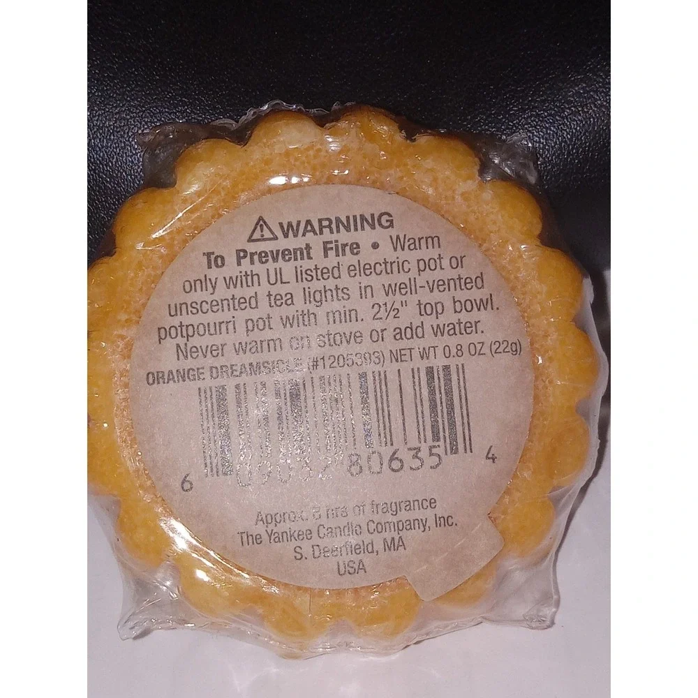 Yankee Candle Orange Dreamsicle Wax Tarts Lot of 4 - Retired - Discontinued NEW
